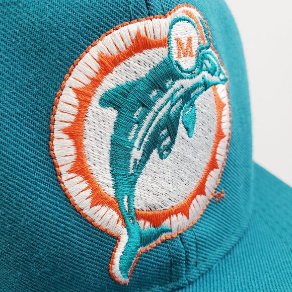 Miami Dolphins Vintage Hat Fitted New Era Pro Model Wool Blend Size 7 3/8 - Picture 6 of 11